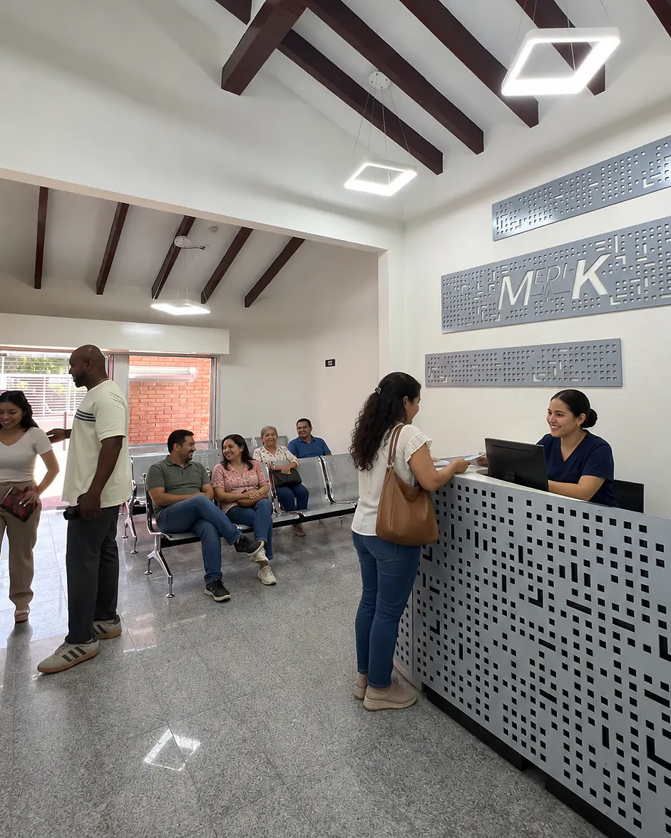 Recepción amplia de Medik con personas atendidas