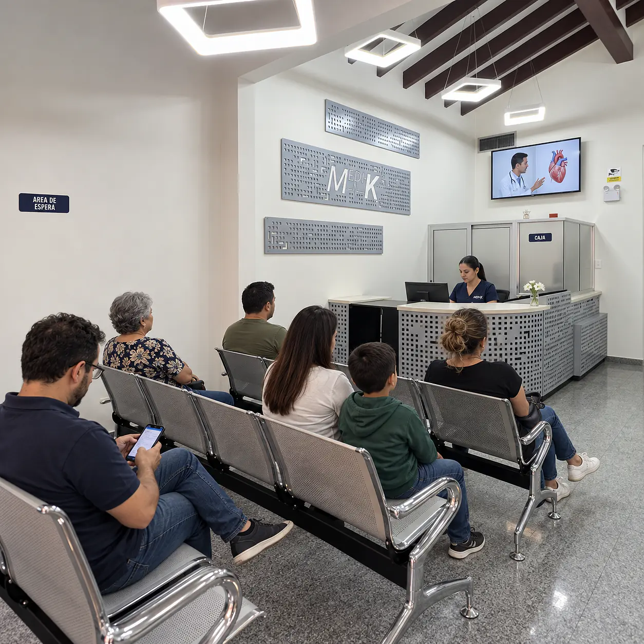 Interior de la sede Calle 72 de Medik